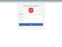 Tablet Screenshot of connections.salvationarmy.org